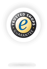Ausgeklapptes Trustbadge mit Shopinformationen